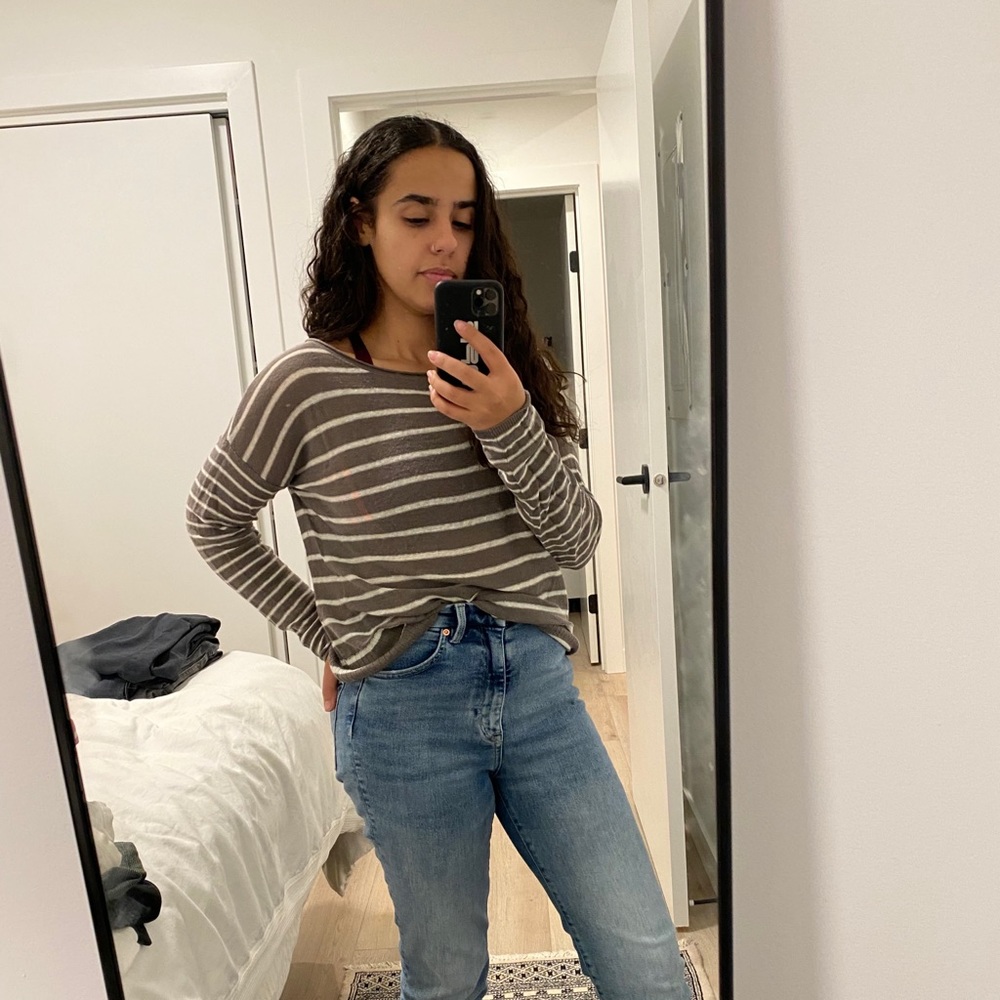 Vince - Striped Linen Top